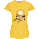 A Bearded Dragon in the Desert Sun Womens Petite Cut T-Shirt Yellow