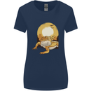 A Bearded Dragon in the Desert Sun Womens Wider Cut T-Shirt Navy Blue