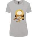 A Bearded Dragon in the Desert Sun Womens Wider Cut T-Shirt Sports Grey