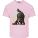 A Bernese Mountain Dog Mens Cotton T-Shirt Tee Top Light Pink