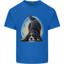 A Bernese Mountain Dog Mens Cotton T-Shirt Tee Top Royal Blue