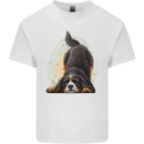A Bernese Mountain Dog Mens Cotton T-Shirt Tee Top White