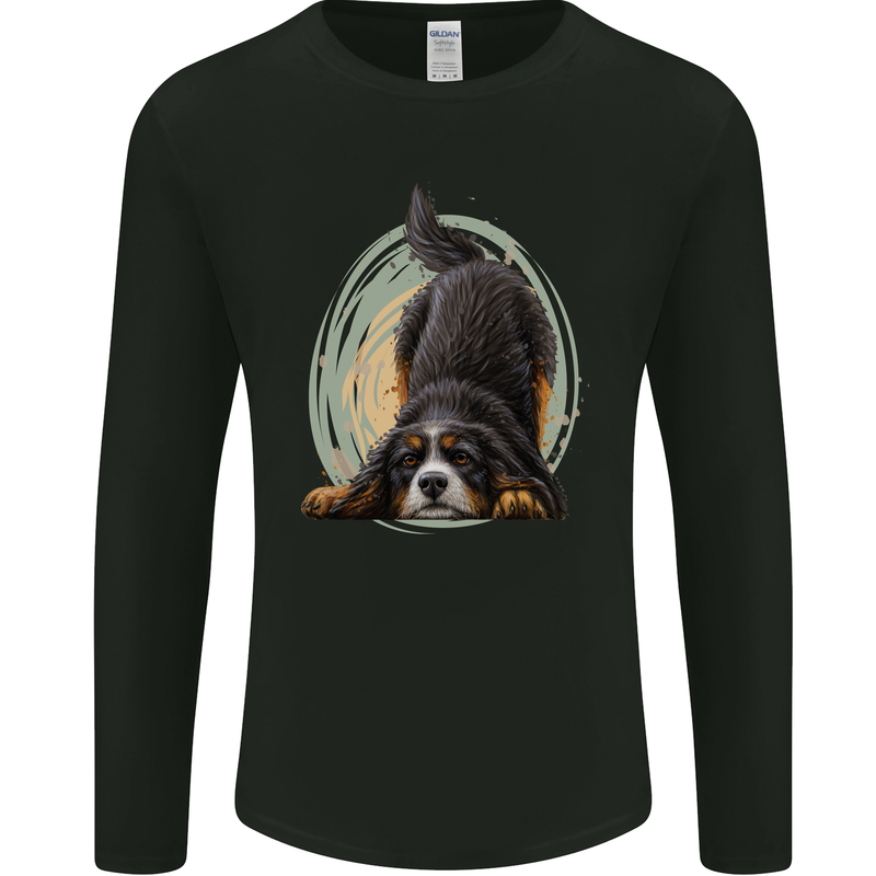 A Bernese Mountain Dog Mens Long Sleeve T-Shirt Black