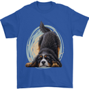 A Bernese Mountain Dog Mens T-Shirt 100% Cotton Royal Blue