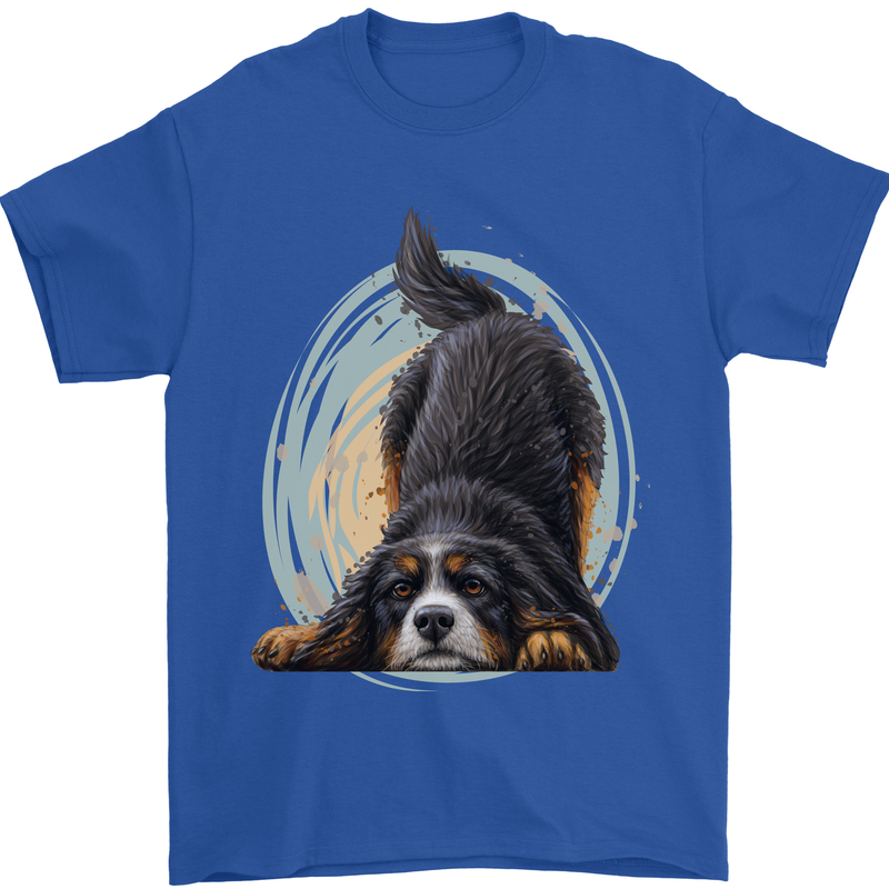 A Bernese Mountain Dog Mens T-Shirt 100% Cotton Royal Blue