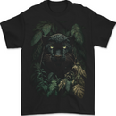 A Black Jaguar Wild Cat Mens T-Shirt 100% Cotton BLACK