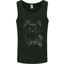 A Black Jaguar Wild Cat Mens Vest Tank Top Black