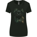 A Black Jaguar Wild Cat Womens Wider Cut T-Shirt Black