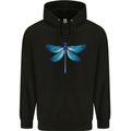 A Blue Dragonfly Childrens Kids Hoodie Black