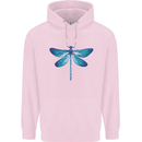 A Blue Dragonfly Childrens Kids Hoodie Light Pink