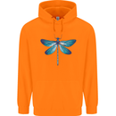 A Blue Dragonfly Childrens Kids Hoodie Orange