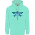 A Blue Dragonfly Childrens Kids Hoodie Peppermint