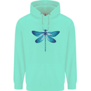 A Blue Dragonfly Childrens Kids Hoodie Peppermint