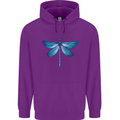 A Blue Dragonfly Childrens Kids Hoodie Purple