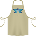 A Blue Dragonfly Cotton Apron 100% Organic Khaki
