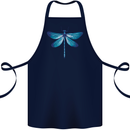 A Blue Dragonfly Cotton Apron 100% Organic Navy Blue