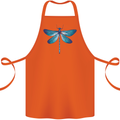 A Blue Dragonfly Cotton Apron 100% Organic Orange
