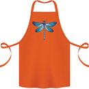 A Blue Dragonfly Cotton Apron 100% Organic Orange