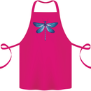 A Blue Dragonfly Cotton Apron 100% Organic Pink