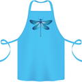 A Blue Dragonfly Cotton Apron 100% Organic Turquoise