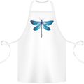 A Blue Dragonfly Cotton Apron 100% Organic White