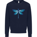 A Blue Dragonfly Kids Sweatshirt Jumper Navy Blue