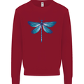 A Blue Dragonfly Kids Sweatshirt Jumper Red