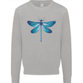 A Blue Dragonfly Kids Sweatshirt Jumper Sports Grey