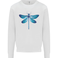 A Blue Dragonfly Kids Sweatshirt Jumper White