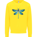 A Blue Dragonfly Kids Sweatshirt Jumper Yellow