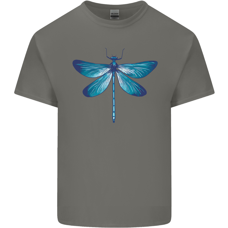 A Blue Dragonfly Kids T-Shirt Childrens Charcoal