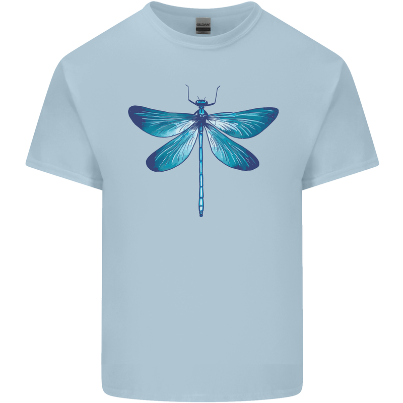 A Blue Dragonfly Kids T-Shirt Childrens Light Blue