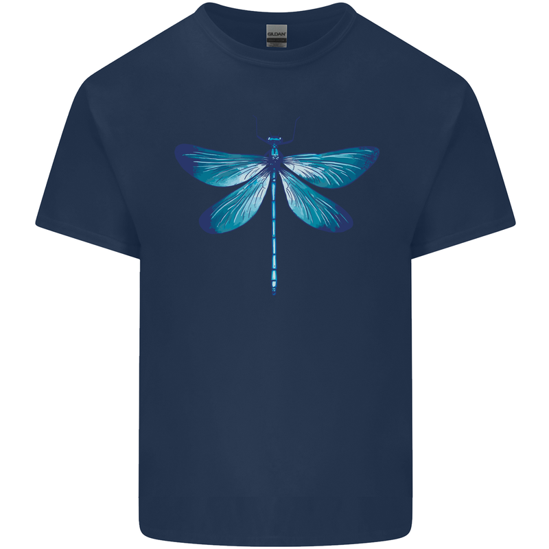 A Blue Dragonfly Kids T-Shirt Childrens Navy Blue