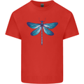 A Blue Dragonfly Kids T-Shirt Childrens Red