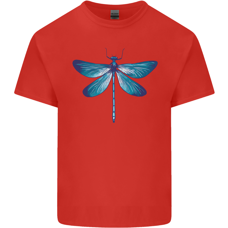 A Blue Dragonfly Kids T-Shirt Childrens Red