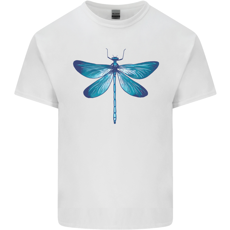 A Blue Dragonfly Kids T-Shirt Childrens White
