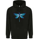 A Blue Dragonfly Mens 80% Cotton Hoodie Black