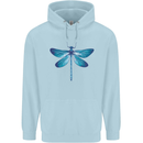 A Blue Dragonfly Mens 80% Cotton Hoodie Light Blue