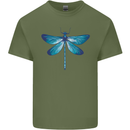A Blue Dragonfly Mens Cotton T-Shirt Tee Top Military Green