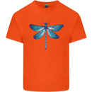A Blue Dragonfly Mens Cotton T-Shirt Tee Top Orange