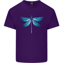 A Blue Dragonfly Mens Cotton T-Shirt Tee Top Purple