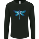 A Blue Dragonfly Mens Long Sleeve T-Shirt Black