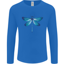 A Blue Dragonfly Mens Long Sleeve T-Shirt Royal Blue