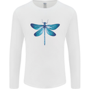 A Blue Dragonfly Mens Long Sleeve T-Shirt White