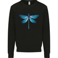 A Blue Dragonfly Mens Sweatshirt Jumper Black