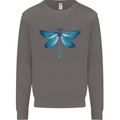 A Blue Dragonfly Mens Sweatshirt Jumper Charcoal