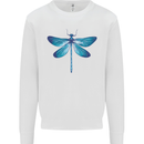 A Blue Dragonfly Mens Sweatshirt Jumper White