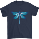 A Blue Dragonfly Mens T-Shirt 100% Cotton Navy Blue