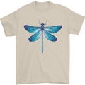 A Blue Dragonfly Mens T-Shirt 100% Cotton Sand