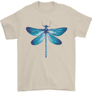 A Blue Dragonfly Mens T-Shirt 100% Cotton Sand